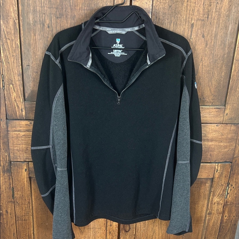 Mens Kuhl Revel 1/4 zip fleece sweater